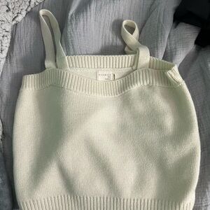 Ina Cream Knit Tank Top